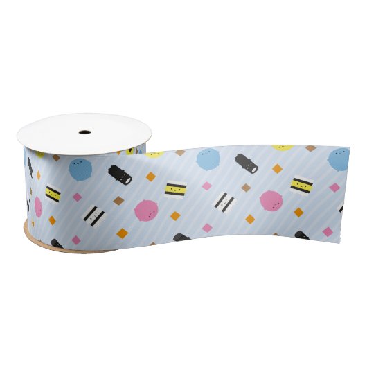 Kawaii Snoep Licorice Allsorts Satijnen Lint (Spoel)