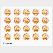Kawaii Snoep Mais Ronde Sticker (Vel)