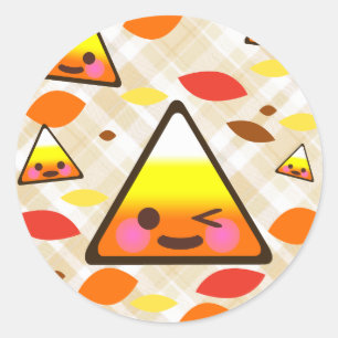 Kawaii Snoep Mais Ronde Sticker