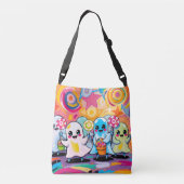 Kawaii Snoep Parade Kleurrijke Schattigee Cartoon Crossbody Tas (Achterkant)
