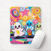 Kawaii Snoep Parade Kleurrijke Schattigee Cartoon Muismat (Met muis)