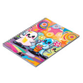 Kawaii Snoep Parade Kleurrijke Schattigee Cartoon Notitieboek (Linkerzijde)