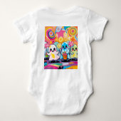 Kawaii Snoep Parade Kleurrijke Schattigee Cartoon Romper (Achterkant)