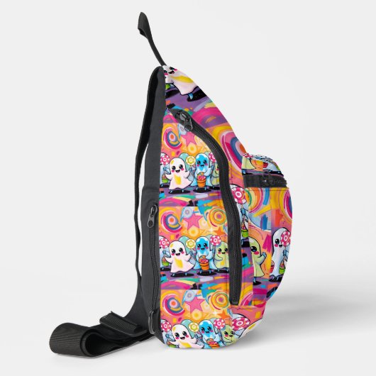 Kawaii Snoep Parade Kleurrijke Schattigee Cartoon Sling Bag (Links)