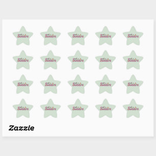 Kawaii Snoep Thema Motief Ster Sticker
