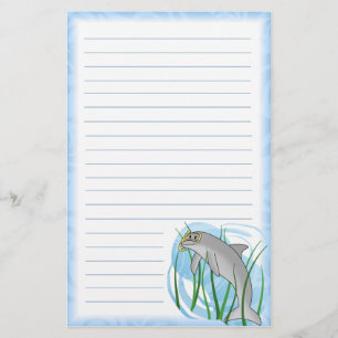 Kawaii Snorkel Dolphin Stationery Briefpapier