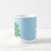 Kawaii Snow Day with Bunny & Bear Christmas Koffiemok (Center)