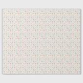 Kawaii Snowflakes-patroon Cadeaupapier (Vlak)