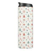 Kawaii Snowflakes-patroon Thermosbeker (Geroteerd rechts)