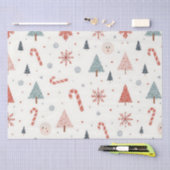 Kawaii Snowflakes-patroon Tissuepapier (Craft)