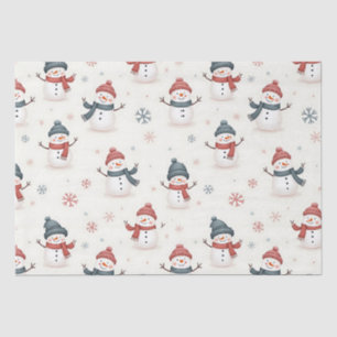 Kawaii Snowflakes-patroon Tissuepapier