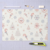 Kawaii Snowflakes-patroon Tissuepapier (Craft)