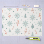Kawaii Snowflakes-patroon Tissuepapier (Craft)