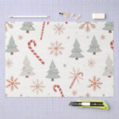 Kawaii Snowflakes-patroon Tissuepapier (Craft)
