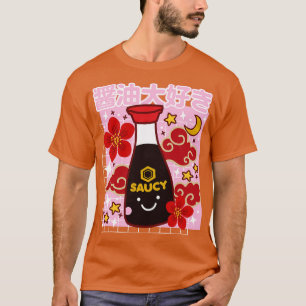 Kawaii Sojasaus Schattige Ik hou van Shoyu Japans T-shirt