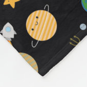 Kawaii Solar System Fleece Deken (Hoek)