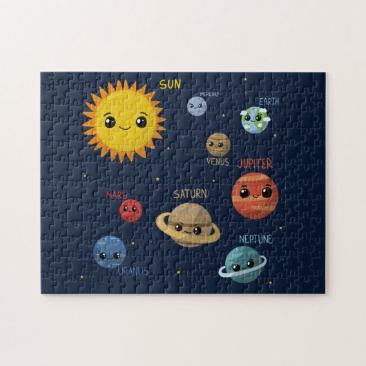 Kawaii Solar System Legpuzzel (Horizontaal)