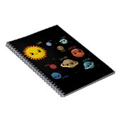 Kawaii Solar System Notitieboek (Rechterzijde)