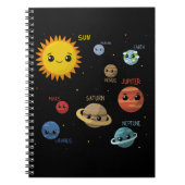 Kawaii Solar System Notitieboek (Voorkant)