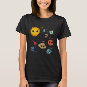 Kawaii Solar System T-shirt