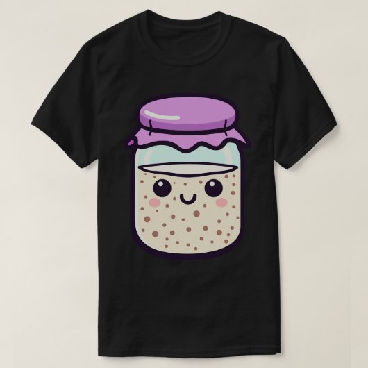 Kawaii Sourdough Starter 1 T-shirt (Design voorkant)