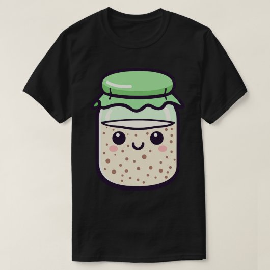 Kawaii Sourdough Starter T-shirt (Design voorkant)
