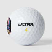 Kawaii Space Warrior Girl Golfballen (Logo)