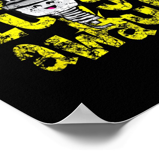 Kawaii Spark Plug Keep Pluggin Away Motivatie R Poster (Hoek)