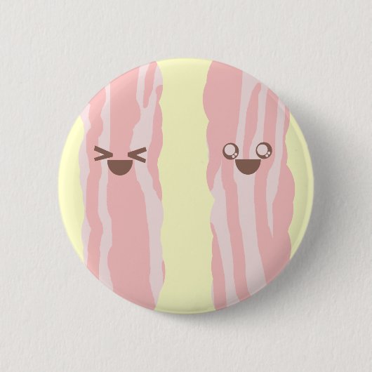 Kawaii spek zo blij ontbijt ronde button 5,7 cm (Voorkant)
