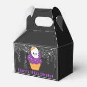 Kawaii spook Halloween cupcake Bedankdoosjes (Achterkant)