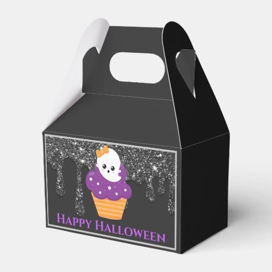 Kawaii spook Halloween cupcake Bedankdoosjes (Voorkant Zijde)