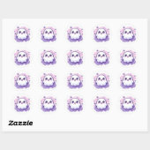 Kawaii spookambacht sticker Mooie Halloween decora (Vel)