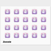 Kawaii-spooksticker Cute-pastelkleurige griezelige Ronde Sticker (Vel)