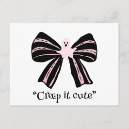 Kawaii Spooky Bow, leuke Halloween Briefkaart