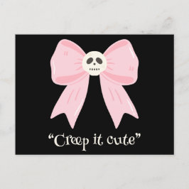 Kawaii Spooky Bow, leuke Halloween Briefkaart