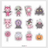 Kawaii Spooky Carriage Sticker Pack (Vel)