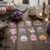 Kawaii Spooky Carriage Sticker Set