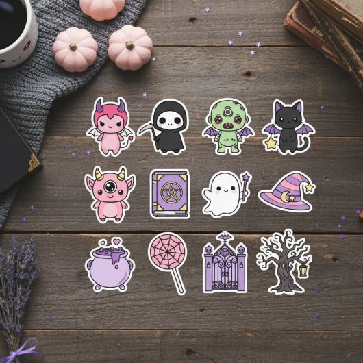 Kawaii Spooky & Cute Halloween Sticker Pack