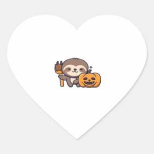 kawaii spooky luiaard Classic T-Shirt Hart Sticker