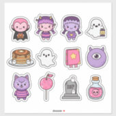 Kawaii Spooky Sweethearts Sticker Pack (Vel)