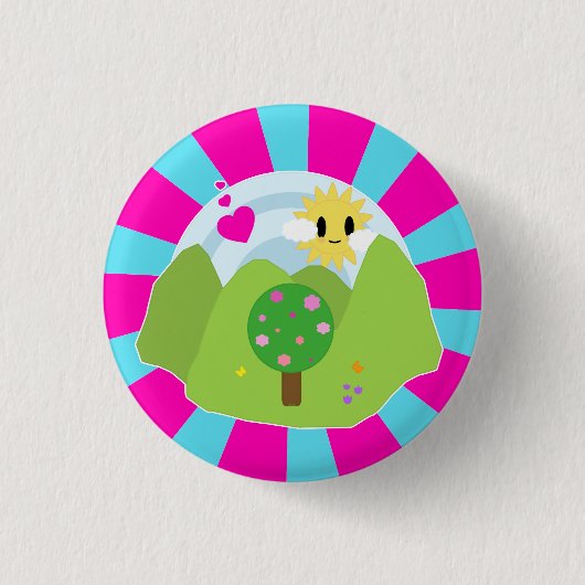Kawaii Spring Day Button (Voorkant)