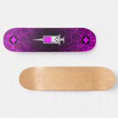 KAWAII SPUIT MEDISCHE KRUISROZE LUIPAARD DECK PERSOONLIJK SKATEBOARD (Horizontaal)