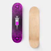 KAWAII SPUIT MEDISCHE KRUISROZE LUIPAARD DECK PERSOONLIJK SKATEBOARD (Voorkant)
