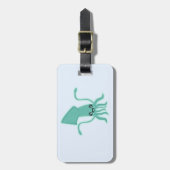 Kawaii Squid Bagagelabel (Voorkant verticaal)