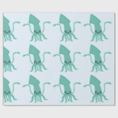 Kawaii Squid Cadeaupapier (Vlak)