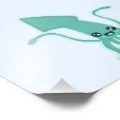 Kawaii Squid Foto Afdruk (Hoek)