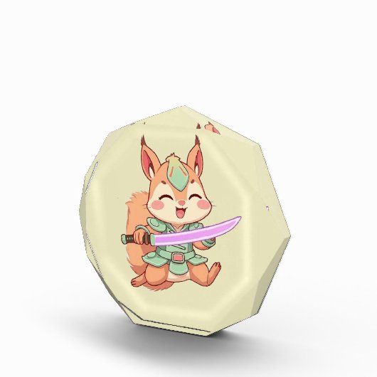 Kawaii Squirrel Samurai. Fotoblokken (Rechts)