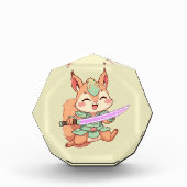 Kawaii Squirrel Samurai. Fotoblokken (Voorkant)