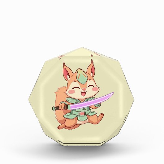 Kawaii Squirrel Samurai. Fotoblokken (Voorkant)