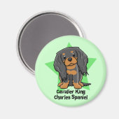 Kawaii Star B&T Cavalier King Charles Spaniel Magneet (Voorkant / Achterkant)